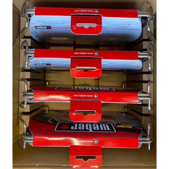 Stainless Steel Fish Grill Baskets 4-Pack BBQ Nonstick Fits All Grills 8.3x6.9 - Picture 8 of 13